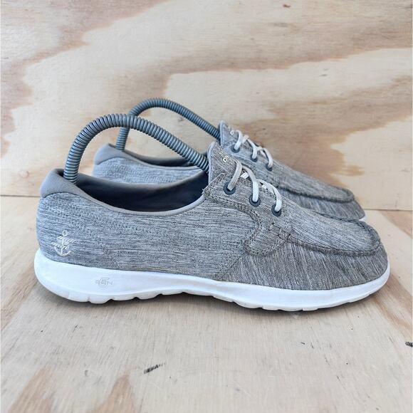 Skechers - Go Walk Lite - Boat Shoes - Gray - Women's - 8.5 - SN 15433 - Picture 1 of 9